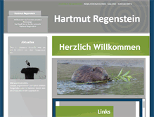 Tablet Screenshot of hartmut-regenstein.de